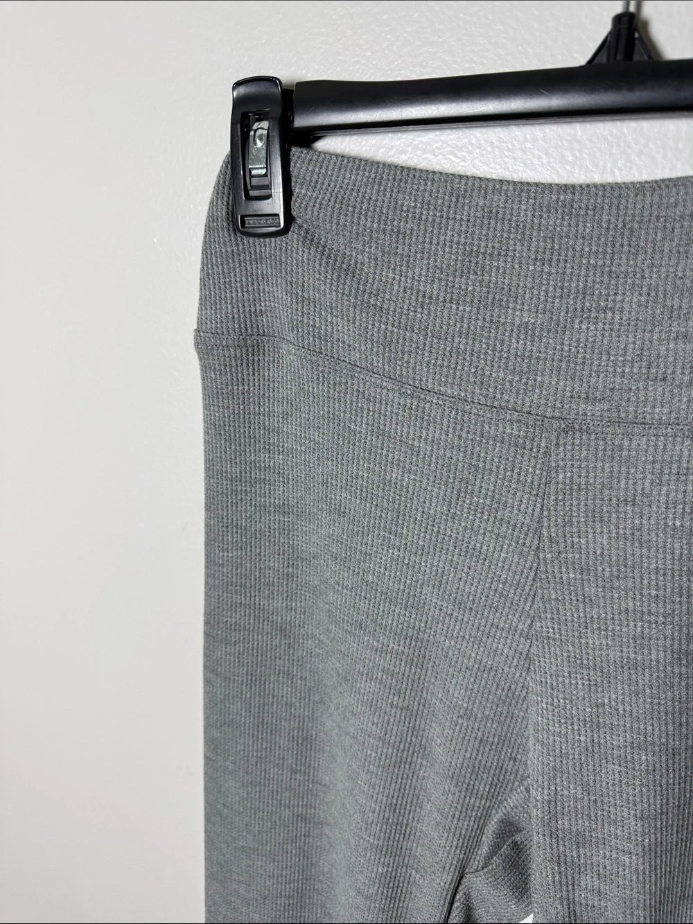 Tommy John Gray Waffle Knit Leggings Size Medium